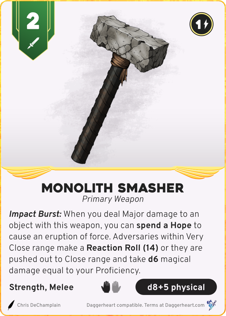 Vault of Ages Card Design
