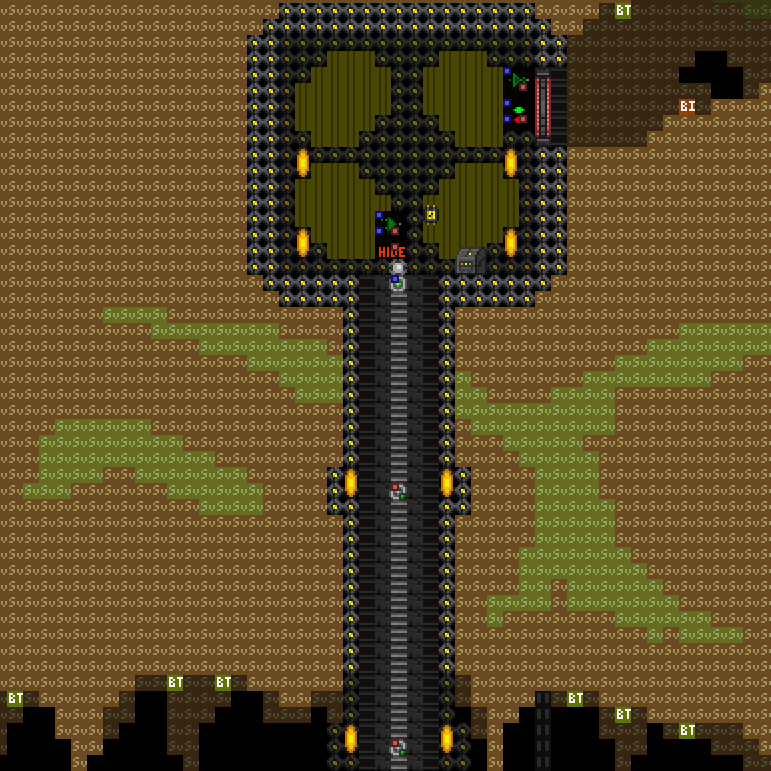 A metroid-like elevator ride into the bowels of the earth generates a feeling of anticipation and unease.