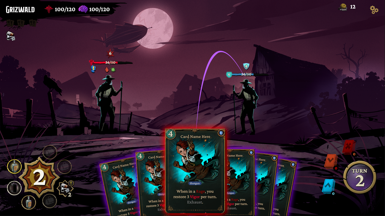 The reworked battle screen interface.