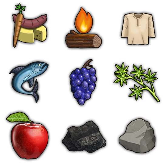 Resource icon examples.